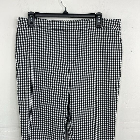 Lauren Ralph Lauren pants Black white Check Gingham print Size 10 - Picture 2 of 12
